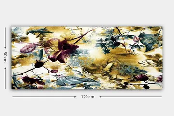 Canvastavla YTY Floral & Botanical Flerfärgad - 120x50 cm - Inredning - Tavlor & posters - Canvastavla