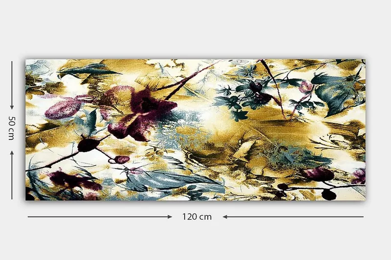 Canvastavla YTY Floral & Botanical Flerfärgad - 120x50 cm - Inredning - Tavlor & posters - Canvastavla