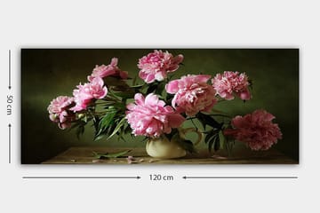 Canvastavla YTY Floral & Botanical Flerfärgad - 120x50 cm - Inredning - Tavlor & posters - Canvastavla