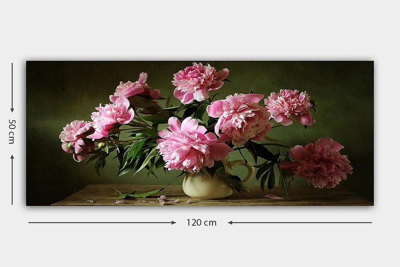 Canvastavla YTY Floral & Botanical Flerfärgad - 120x50 cm - Inredning - Tavlor & posters - Canvastavla