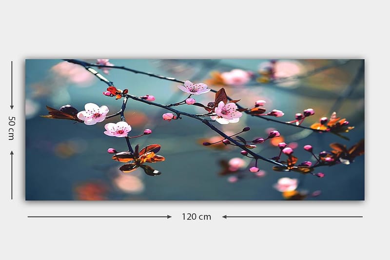 Canvastavla YTY Floral & Botanical Flerfärgad - 120x50 cm - Inredning - Tavlor & posters - Canvastavla