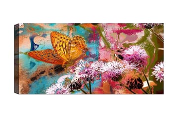Canvastavla YTY Floral & Botanical Flerfärgad - 120x50 cm - Inredning - Tavlor & posters - Canvastavla
