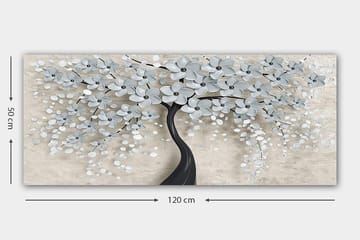 Canvastavla YTY Floral & Botanical Flerfärgad - 120x50 cm - Inredning - Tavlor & posters - Canvastavla