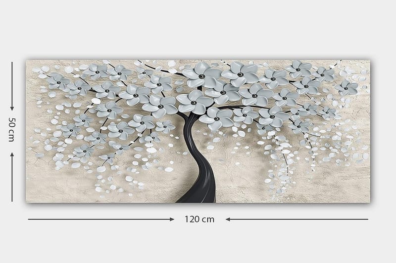 Canvastavla YTY Floral & Botanical Flerfärgad - 120x50 cm - Inredning - Tavlor & posters - Canvastavla