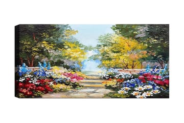 Canvastavla YTY Floral & Botanical Flerfärgad - 120x50 cm - Inredning - Tavlor & posters - Canvastavla