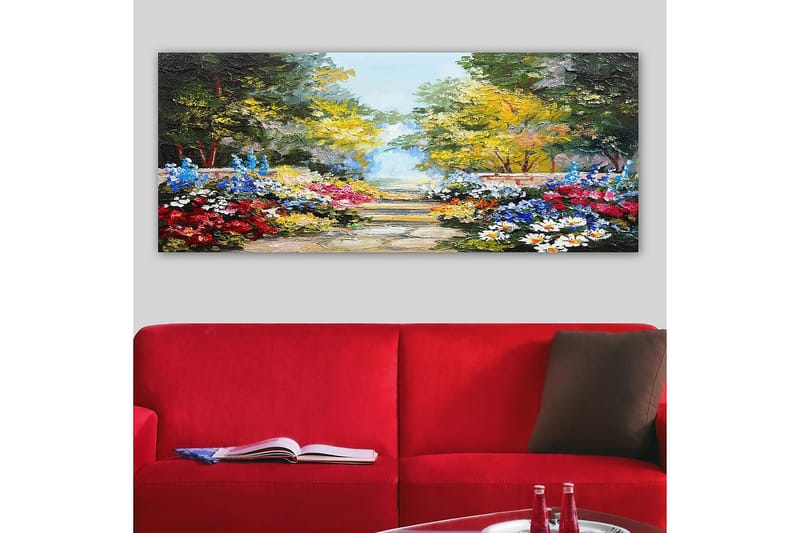Canvastavla YTY Floral & Botanical Flerfärgad - 120x50 cm - Inredning - Tavlor & posters - Canvastavla