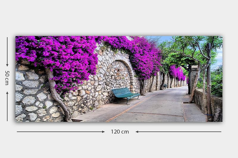 Canvastavla YTY Floral & Botanical Flerfärgad - 120x50 cm - Inredning - Tavlor & posters - Canvastavla