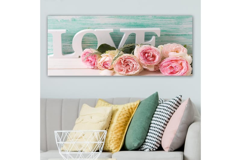 Canvastavla YTY Floral & Botanical Flerfärgad - 120x50 cm - Inredning - Tavlor & posters - Canvastavla