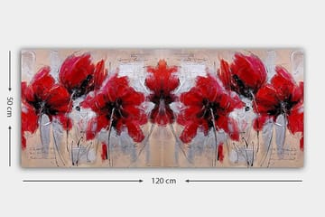 Canvastavla YTY Floral & Botanical Flerfärgad - 120x50 cm - Inredning - Tavlor & posters - Canvastavla