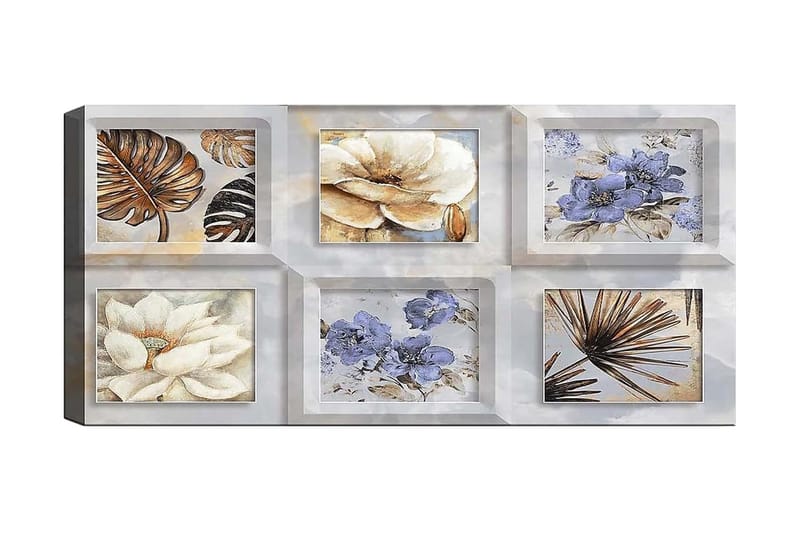Canvastavla YTY Floral & Botanical Flerfärgad - 120x50 cm - Inredning - Tavlor & posters - Canvastavla