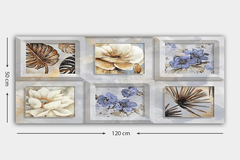 Canvastavla YTY Floral & Botanical Flerfärgad - 120x50 cm - Inredning - Tavlor & posters - Canvastavla