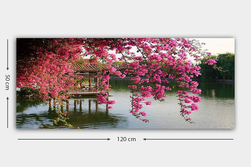 Canvastavla YTY Floral & Botanical Flerfärgad - 120x50 cm - Inredning - Tavlor & posters - Canvastavla