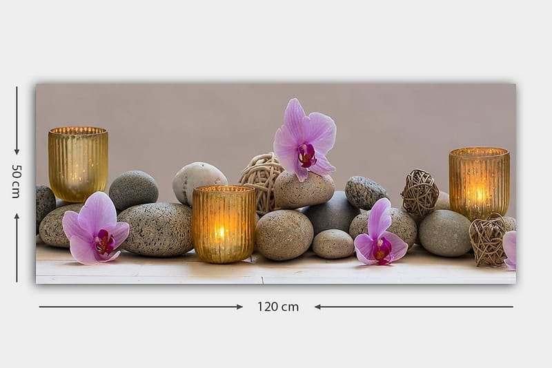 Canvastavla YTY Floral & Botanical Flerfärgad - 120x50 cm - Inredning - Tavlor & posters - Canvastavla