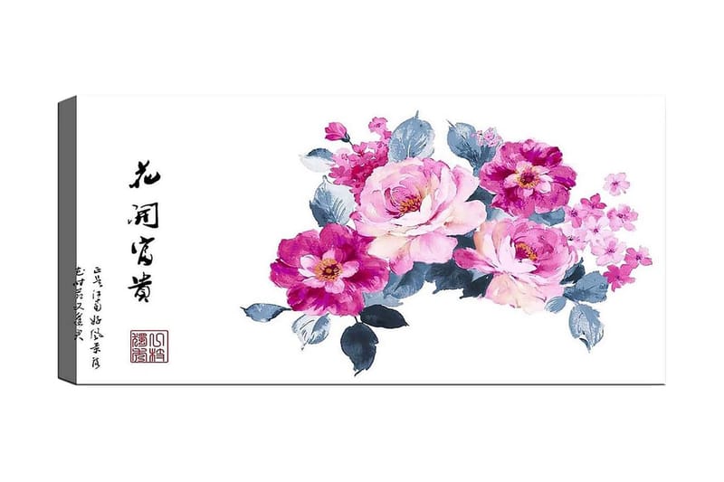 Canvastavla YTY Floral & Botanical Flerfärgad - 120x50 cm - Inredning - Tavlor & posters - Canvastavla