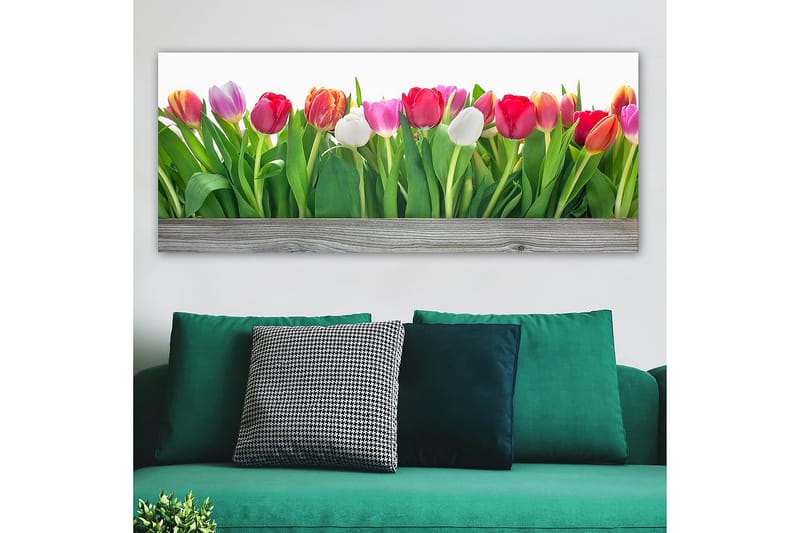 Canvastavla YTY Floral & Botanical Flerfärgad - 120x50 cm - Inredning - Tavlor & posters - Canvastavla