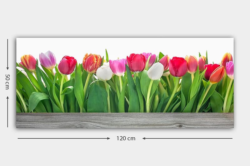 Canvastavla YTY Floral & Botanical Flerfärgad - 120x50 cm - Inredning - Tavlor & posters - Canvastavla