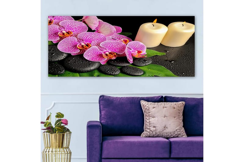 Canvastavla YTY Floral & Botanical Flerfärgad - 120x50 cm - Inredning - Tavlor & posters - Canvastavla
