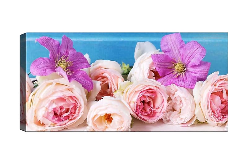 Canvastavla YTY Floral & Botanical Flerfärgad - 120x50 cm - Inredning - Tavlor & posters - Canvastavla