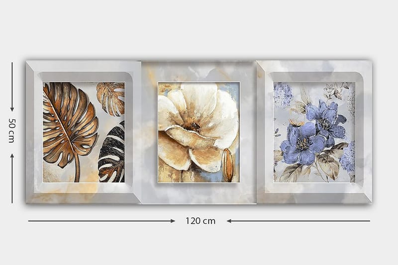 Canvastavla YTY Floral & Botanical Flerfärgad - 120x50 cm - Inredning - Tavlor & posters - Canvastavla
