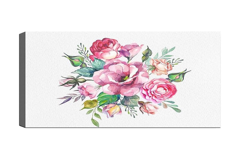 Canvastavla YTY Floral & Botanical Flerfärgad - 120x50 cm - Inredning - Tavlor & posters - Canvastavla