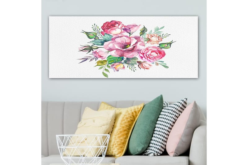 Canvastavla YTY Floral & Botanical Flerfärgad - 120x50 cm - Inredning - Tavlor & posters - Canvastavla