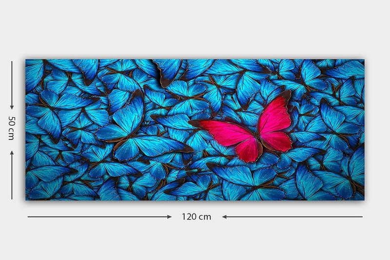 Canvastavla YTY Floral & Botanical Flerfärgad - 120x50 cm - Inredning - Tavlor & posters - Canvastavla