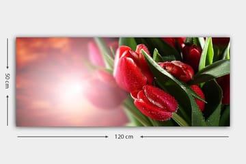 Canvastavla YTY Floral & Botanical Flerfärgad - 120x50 cm - Inredning - Tavlor & posters - Canvastavla