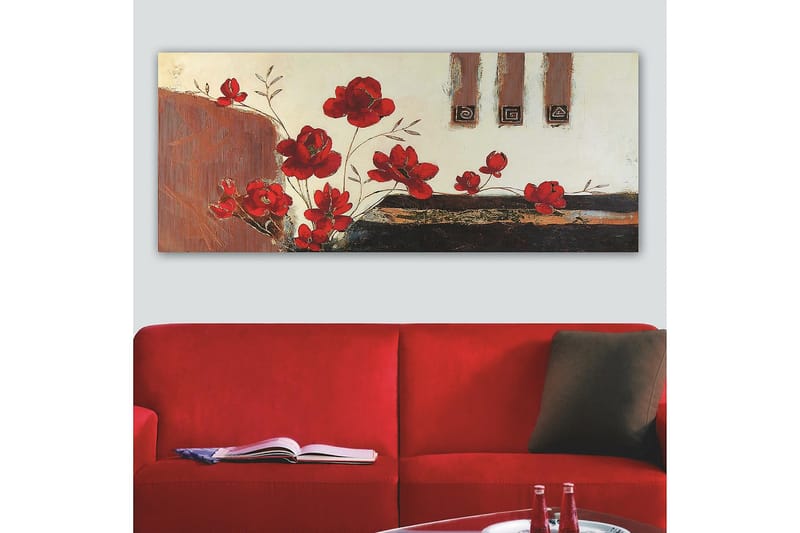Canvastavla YTY Floral & Botanical Flerfärgad - 120x50 cm - Inredning - Tavlor & posters - Canvastavla