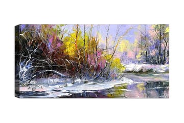 Canvastavla YTY Floral & Botanical Flerfärgad - 120x50 cm - Inredning - Tavlor & posters - Canvastavla