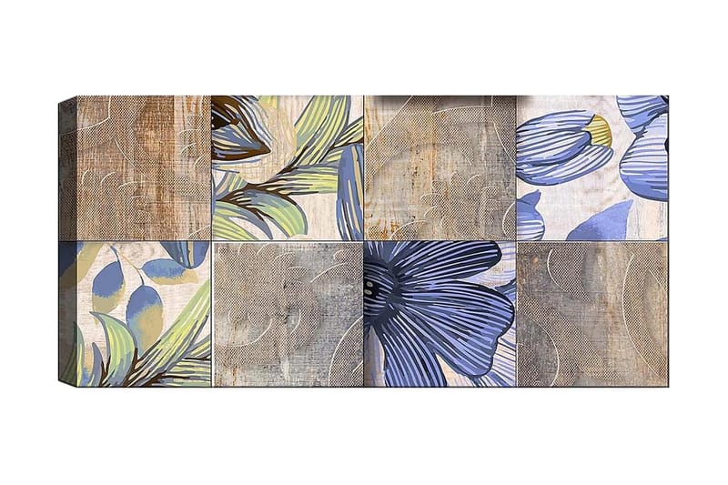 Canvastavla YTY Floral & Botanical Flerfärgad - 120x50 cm - Inredning - Tavlor & posters - Canvastavla
