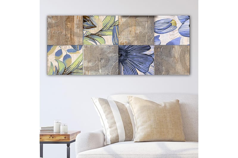 Canvastavla YTY Floral & Botanical Flerfärgad - 120x50 cm - Inredning - Tavlor & posters - Canvastavla