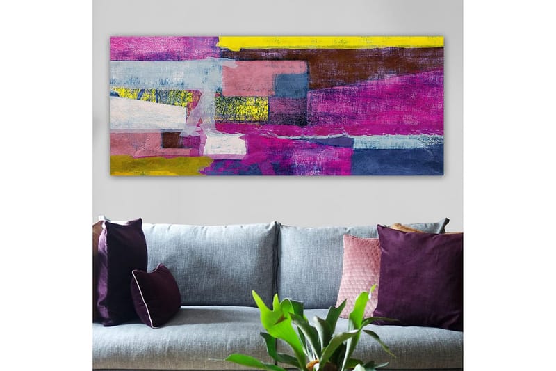 Canvastavla YTY Floral & Botanical Flerfärgad - 120x50 cm - Inredning - Tavlor & posters - Canvastavla