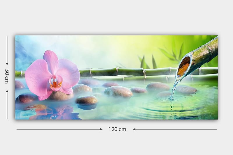Canvastavla YTY Floral & Botanical Flerfärgad - 120x50 cm - Inredning - Tavlor & posters - Canvastavla