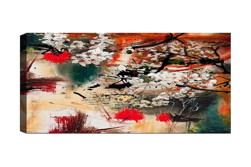 Canvastavla YTY Floral & Botanical Flerfärgad - 120x50 cm - Inredning - Tavlor & posters - Canvastavla