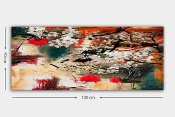 Canvastavla YTY Floral & Botanical Flerfärgad - 120x50 cm - Inredning - Tavlor & posters - Canvastavla