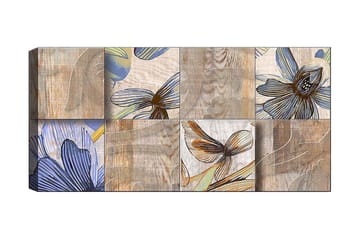 Canvastavla YTY Floral & Botanical Flerfärgad - 120x50 cm - Inredning - Tavlor & posters - Canvastavla