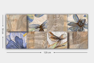 Canvastavla YTY Floral & Botanical Flerfärgad - 120x50 cm - Inredning - Tavlor & posters - Canvastavla