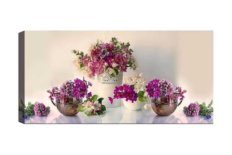 Canvastavla YTY Floral & Botanical Flerfärgad - 120x50 cm - Inredning - Tavlor & posters - Canvastavla
