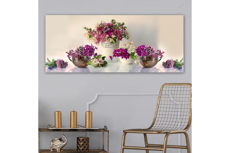 Canvastavla YTY Floral & Botanical Flerfärgad - 120x50 cm - Inredning - Tavlor & posters - Canvastavla
