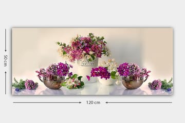 Canvastavla YTY Floral & Botanical Flerfärgad - 120x50 cm - Inredning - Tavlor & posters - Canvastavla