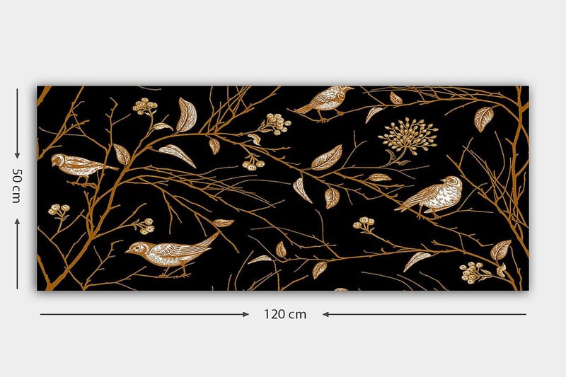 Canvastavla YTY Floral & Botanical Flerfärgad - 120x50 cm - Inredning - Tavlor & posters - Canvastavla