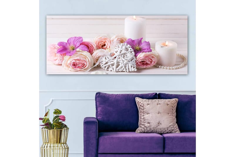 Canvastavla YTY Floral & Botanical Flerfärgad - 120x50 cm - Inredning - Tavlor & posters - Canvastavla