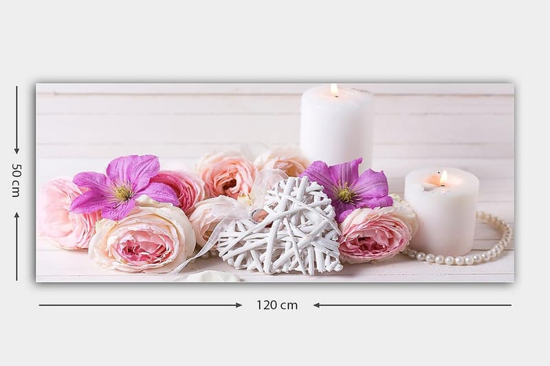 Canvastavla YTY Floral & Botanical Flerfärgad - 120x50 cm - Inredning - Tavlor & posters - Canvastavla