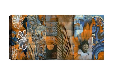 Canvastavla YTY Floral & Botanical Flerfärgad - 120x50 cm - Inredning - Tavlor & posters - Canvastavla