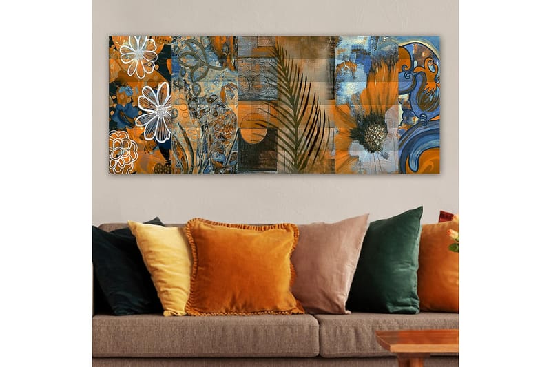 Canvastavla YTY Floral & Botanical Flerfärgad - 120x50 cm - Inredning - Tavlor & posters - Canvastavla
