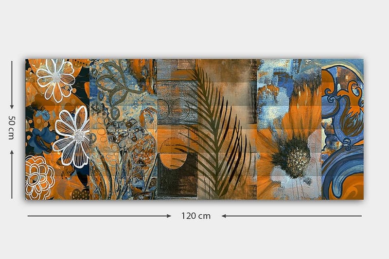 Canvastavla YTY Floral & Botanical Flerfärgad - 120x50 cm - Inredning - Tavlor & posters - Canvastavla