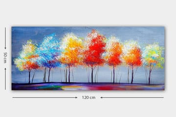 Canvastavla YTY Floral & Botanical Flerfärgad - 120x50 cm - Inredning - Tavlor & posters - Canvastavla