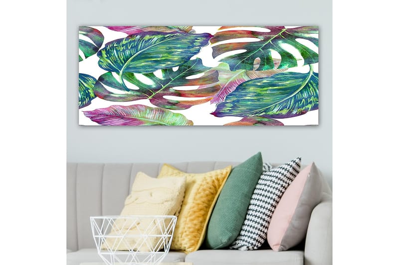 Canvastavla YTY Floral & Botanical Flerfärgad - 120x50 cm - Inredning - Tavlor & posters - Canvastavla
