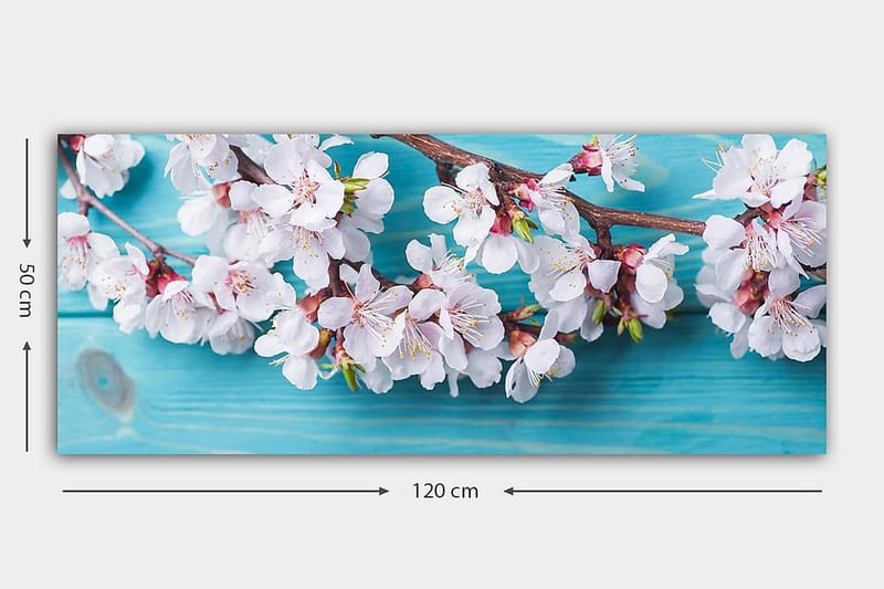 Canvastavla YTY Floral & Botanical Flerfärgad - 120x50 cm - Inredning - Tavlor & posters - Canvastavla