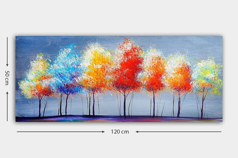Canvastavla YTY Floral & Botanical Flerfärgad - 120x50 cm - Inredning - Tavlor & posters - Canvastavla